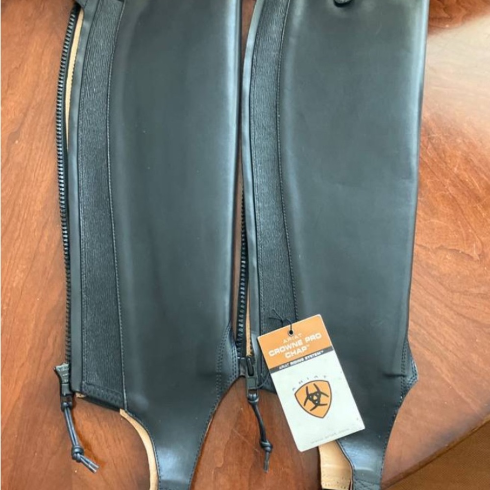 Ariat Black Leather Riding Chaps